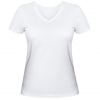 Женская футболка с V-образным вырезом Значок wow